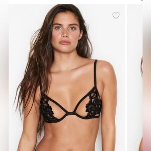 Victoria Secret Very Sexy y
Unlined Strappy Embroidered Demi Bra